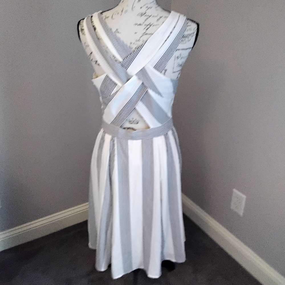 NWT Maurices Off White & Black Dress - 7/8